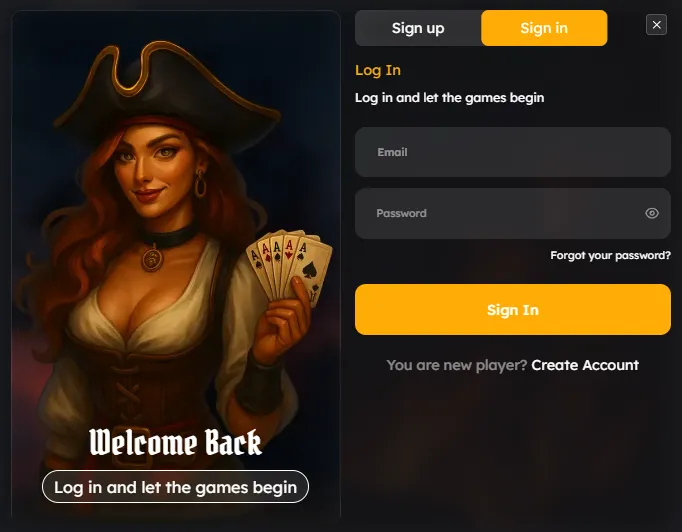 hook casino login